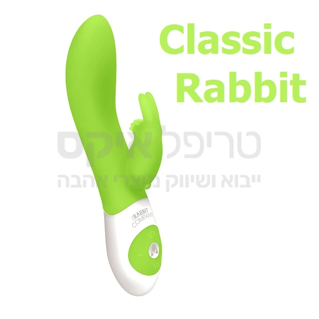 רביט קלאסיק - חדש מ"ראביט קומפני" ויברטור משולב דמוי אמיתי. 6 מהירויות & 6 תוכניות לכל יחידה. עשוי סיליקון היפואלרגני בדרגה רפואית. הגנת נתז מים. בדגם החדש כבל טעינה מהיר. קיים בצבעים אדום, ירוק, סגול. רק אצלנו - שנה אחריות!